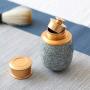 Sugar Salt Cans Tea Storage Box Mini Candy Jars Ceramic Dry Fruit Tank Kitchen Spices Jar Travel Coffee Pot Metal Cover Condiment bottles (Color : Fenqingfenxian)