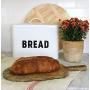 Metal Bread Box - Countertop Space-Saving, Extra Large, High Capacity Bread Storage Bin for your Kitchen - Holds 2+ Loaves - White with Bold BREAD Lettering