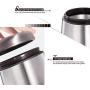 E-PRANCE Coffee Canister Airtight Coffee Vault - Freshness Protected -Stainless Steel Coffee Bean Container with Magnetic Scoop (18 oz)