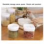 PPLK Transparent Plastic Sealed Cans Milk Powder Cans Bottles Food Cans Grain Storage Boxes Storage Tanks,White,M
