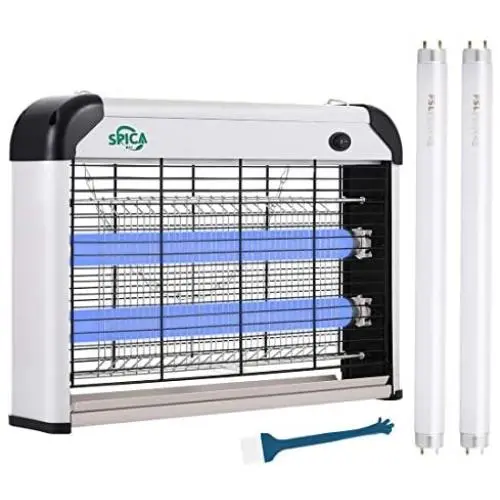 SPICA Electric Bug Zapper Insect Mosquito Pest Killer Fly Trap 20W Electronic Indoor Use 2 Replacement UVA Light Bulbs Included SPICA Electric Bug Zapper Insect Mosquito Pest Killer Fly Trap 20W Electronic Indoor Use 2 Replacement UVA Light Bulbs Included