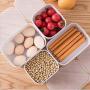 Plastic Meal Prep Food Container Storage Bento Jar Microwave Safe - 1000ml