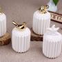 Ceramic Animal Storage Jars for Spices Candy Tank Container Jewelry Storage Box Coffee Can Bottle Kitchen Organizer,7