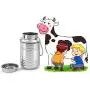 King International 100% Stainless Steel Milk Storage Can Milk Canister Doli | Dolu | Dolchi Milk Bucket Gallon Milker - 1.5 liter with Lid- Ideal For Storing and Transporting Liquid King International 100% Stainless Steel Milk Storage Can Milk Canister Doli | Dolu | Dolchi Milk Bucket Gallon Milker - 1.5 liter with Lid- Ideal For Storing and Transporting Liquid