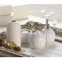 Ceramic Tea Jar, Pure White Cotton Ball Container Food Small Ceramic Jar