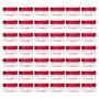 LONGWAY 0.1 Oz (3g) Muticolor Small Plastic Jars with Lids | Mini Empty Lotion Containers - for Travel Cream Samples, Lip Balm & BPA Free (Pack of 42, Red)