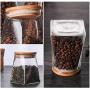 Glass Sealed Jars, Kitchen Household Grain Containers, Storage Spices/Oatmeal/Beans/Coffee Beans