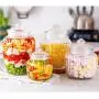 YL LY Glass Bottle Sealed Cans Food Household Grain Storage Cans Candy Coffee Bean Kimchi Bottle 3 Piece Set 650+1500Ml+650Ml