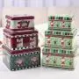 MOMU 3pcs/Set Christmas Biscuits Coin Candy Storage Box Container Case Jewelry Headphones Organizer Tin Sealed Jar MOMU 3pcs/Set Christmas Biscuits Coin Candy Storage Box Container Case Jewelry Headphones Organizer Tin Sealed Jar