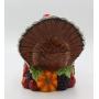 Cosmos 10712 Gifts Turkey Design Ceramic Cookie Jar, 10-3/8-Inch