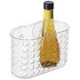 WENKO 202008100 Universal Box Circles Big, Plastic PS, 19 x 12 x 10 cm, Transparent