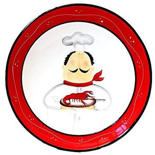 ACK Tuscany Colorful Plump Bistro Chef Hand Painted Large Pasta Bowl, 89199