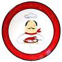 ACK Tuscany Colorful Plump Bistro Chef Hand Painted Large Pasta Bowl, 89199