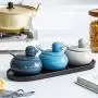 Bouteille à épices OPaida, Rangement Cuisine, Forme Caneton, 250ml (avec cuillère), pour Sel/Poivre/Maïzena/Sucre, Cadeau Créatif pour la Maison, Jeu de 3 Pièces