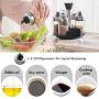 TNKML Rotary Spice Jar Storage Box Lead-Free Glass Seasoning Box Cruet With 360 ° Rotating Bracket Kitchen Supplies Spice Container