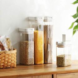 Kitchen sealed cans/transparent with lid storage tank/snack milk powder storage box