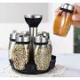 DYFYMX sugar bowl with lid Spice jar, glass jar, jar with lid, spice storage box, glass storage jar oil container for kitchen