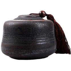 Goddness Bar Japanese-Style Storage Pots Tea Coffee Canisters Ceramic Jars(Style 21)