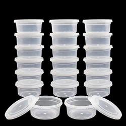 YJYdada 20 Pc Slime Storage Containers Foam Ball Storage Cups Containers With Lids