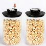 Magic Mag Transparent Container Portable Milk Powder Tank Storage Bottle 3 Size Set Food Grade Glass Sealed Tank Storage Box Food Storage Jar