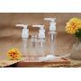 3PCS 30ml Refillable Clear Empty Pump Bottle Cream Makeup Travel Cosmetic Container With White Head for Lotion Bath Shower Dispenser (30ML)