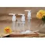 3PCS 30ml Refillable Clear Empty Pump Bottle Cream Makeup Travel Cosmetic Container With White Head for Lotion Bath Shower Dispenser (30ML) 3PCS 30ml Refillable Clear Empty Pump Bottle Cream Makeup Travel Cosmetic Container With White Head for Lotion Bath Shower Dispenser (30ML)