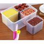 Plastic Kitchen Square Food Storage Containers Canister Grain Storage Tanks Food Storage Jar Airtight Food Storage Containers-fengeshi