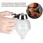 Eduton Auslauf-Glasflasche Honigbehälter Metall-Standhalter für Bienen-Tropfen, Sirup, Saft – Klare Behälter (Transparent)