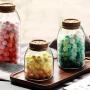 Multi-function Sealed Can Kitchen Storage Bottles Glass Tea Candy Jars with Cork Lid Food Grains Coffee Bean Container Jar Organizer (Size : B)