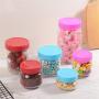 Escolourful Can Lids Jar Lids Sealing Lid Plastic Storage Glass Jar Canning Ball Drinking Jars for Kitchen