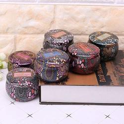 1Pc Retro Round Tin Box Tea Candy Jewelry Coin Tea Storage Container Case Candle Holder Wedding Favor Gift，As Picture