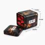 Tea Sealed Can, Japanese Style Tea Caddy Container Jar Tea Tin Caddy Storage Box Square Iron Canister with Lid(Black)