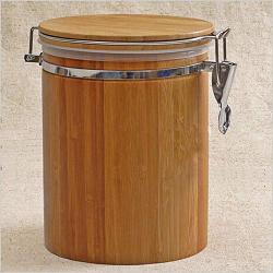 Natural Bamboo Cover Sealed Storage Box Cans Seal Pot Jars Wooden Sugar Tea Spices Box Containers Salt And Pepper 3Size,S