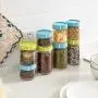 Contenants de Rangement en Verre pour Cuisine, Organisateur de Réfrigérateur, Bouteille Scellée, Boîte à Thé, Graines, Céréales, Pot Transparent, 400ml Bleu Contenants de Rangement en Verre pour Cuisine, Organisateur de Réfrigérateur, Bouteille Scellée, Boîte à Thé, Graines, Céréales, Pot Transparent, 400ml Bleu