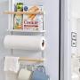 Decdeal Magnetic Refrigerator Storage Organizer Refrigerator Side Shelf Spice Jars Rack Kitchen Storage Seasoning Jars Organizer Refrigerator Shelf Storage