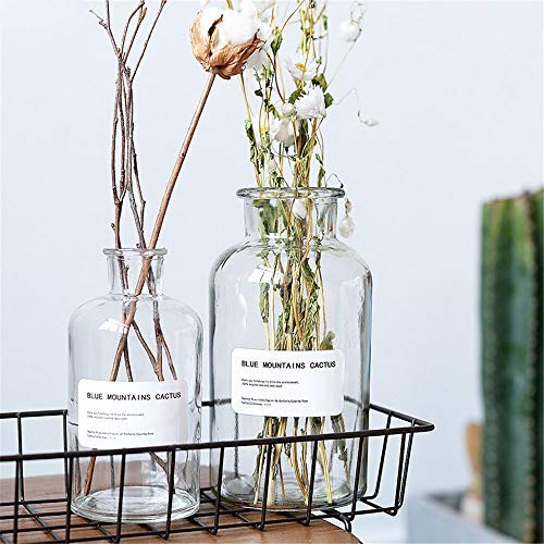 Minimalist Chic Glass Storage Jars Scandinavian Vogue Elegance Transparent Desk Storage Bottle Organizer Flower Container Decor Large Glass Storage Containers With Lids