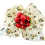 Tiny Village People - Reusable beeswax storage wraps Plastic Free Eco Friendly Plastic Wrap Alternative, Natural Antibacterial Beeswax Food Wrap, Keeps food fresher for longer Pack of 3