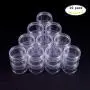 FidgetKute 16~20 Pack Clear Plastic Bead Storage Container Jars with Round Screw-Top Lids 20Pack/30ml FidgetKute 16~20 Pack Clear Plastic Bead Storage Container Jars with Round Screw-Top Lids 20Pack/30ml