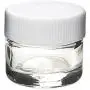 5ml / 5g Clear Glass Jars with Screw Top Caps (18 count, White Cap) 5ml / 5g Clear Glass Jars with Screw Top Caps (18 count, White Cap)