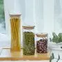 Sealed Glass Storage Jars, Kitchen Grain And Food Container 3 Pieces Sealed Glass Storage Jars, Kitchen Grain And Food Container 3 Pieces