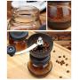 LNYJ HOT Manual Coffee Grinder with Storage Jar Soft brush Conical Ceramic Burr Quiet and Portable