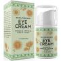 Nourishing Eye Cream for Dark Circles, Fine Lines, Sagginess & Puffiness. Best Under & Around Eyes Moisturizing Treatment with Organic Jojoba oil, Vitamin E & Witch Hazel by Simplified Skin 1.7 oz