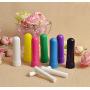 Pack of 6 Essential Oil Perfume Tubes Blank Nasal Inhaler Tubes Portable Refillable Plastic Inhaler Tubes Olfactory Straw Nasal Aromatherapy Inhaler with Cotton Stick (Random Color)