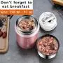 IAMGlobal Insulated Food Jar, Food Containers, Meal Soup Container with Collapsible Spoon, Lunch Box, Double Wall Vacuum Lunch Containers, Stainless Steel Food Flask(27 oz) (Pink) IAMGlobal Insulated Food Jar, Food Containers, Meal Soup Container with Collapsible Spoon, Lunch Box, Double Wall Vacuum Lunch Containers, Stainless Steel Food Flask(27 oz) (Pink)