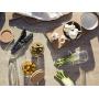 Sagaform Nature Collection Glass Storage Jar with Cork Lid, Small, Clear