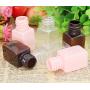 6PCS 10ml/0.33oz Square Empty Refillable 360 Degree Revolve Plastic Nasal Spray Bottles Fine Mist Sprayers Atomizers Cosmetic Container Jar Holder Vial Storage For Perfumes Makeup Water Toner Brown