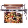 Anak Kitchen Bathroom Countertop Storage Organizer Shelf Holder Spice Rack Glass Food Jar Kitchen Storage