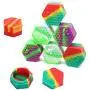 6 Stück Hexagoner Silikonbehälter, 26 ml, zum Abtropfen von Öl und Wachs, Küchen-Lagerbehälter, zufällige Farben