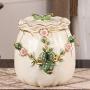 Cereal Containers Ceramic Canister, Rice Cylinder Flour Jar, Sealed Storage Tank Containers (Size : 2829cm)