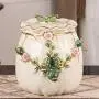 Cereal Containers Ceramic Canister, Rice Cylinder Flour Jar, Sealed Storage Tank Containers (Size : 2829cm)